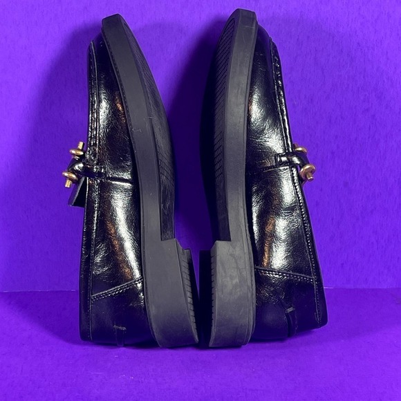 Steve Madden Karmine Black Leather Slip-On Loafers Shoe Size 7-NEW - Picture 6 of 9